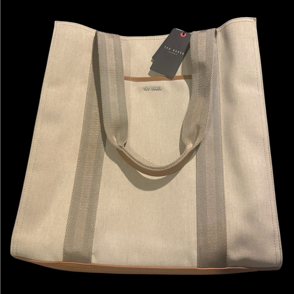 Ted Baker Tan Tote Bag with Structured Design